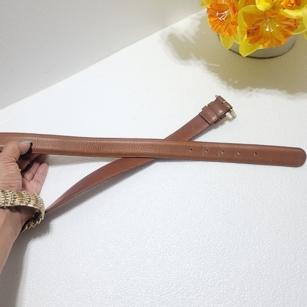 COACH WOMEN BELT 42" 105CM BROWN COLOR - Picture 11 of 12